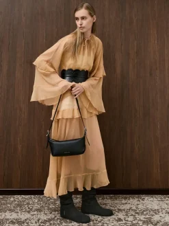 Larsen Buckle-Strap Shoulder Bag
