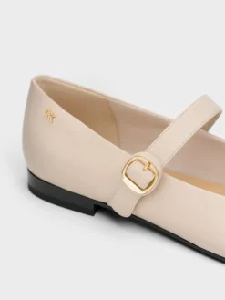 Leather Cap-Toe Mary Janes