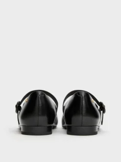 Leather Cap-Toe Mary Janes