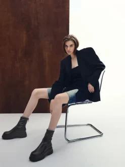 Leoi Chunky Ankle Boots