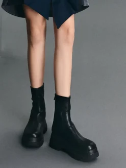 Leoi Chunky Ankle Boots