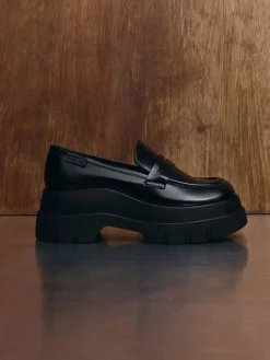 Leoi Platform Penny Loafers
