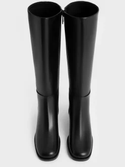 Louise Block-Heel Knee-High Boots