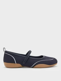 Louise Contrast-Trim Mary Jane Sneakers