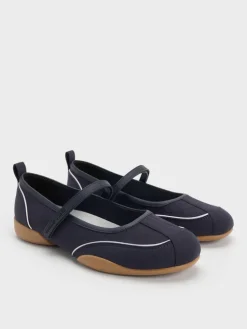 Louise Contrast-Trim Mary Jane Sneakers
