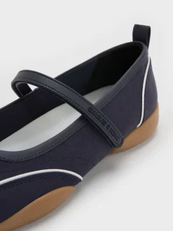 Louise Contrast-Trim Mary Jane Sneakers