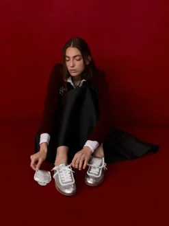 Louise Lace-Trim Sneakers