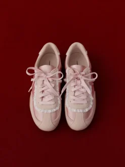 Louise Lace-Trim Sneakers