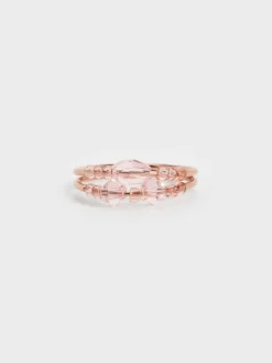 Luxem Beaded Two-Ring Set