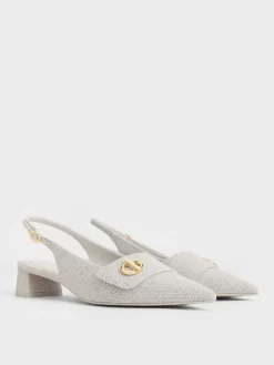 Marley Tweed Slingback Pumps