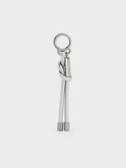 Metallic Knotted Rope Charm