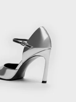 Metallic Pointed D'Orsay Stiletto Pumps