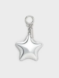Metallic Star Mirror Charm