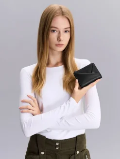 Midori Geometric Top-Zip Wallet