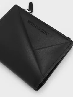 Midori Geometric Top-Zip Wallet