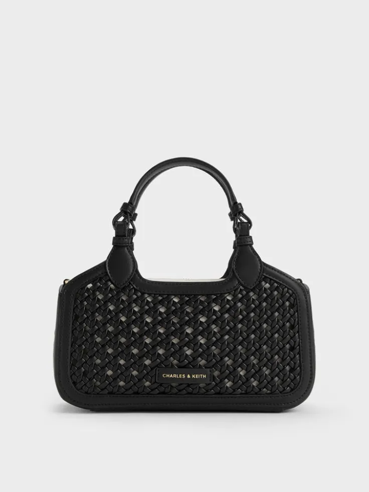 Mini Azure Woven Tote Bag