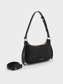Mini Calla Woven Shoulder Bag