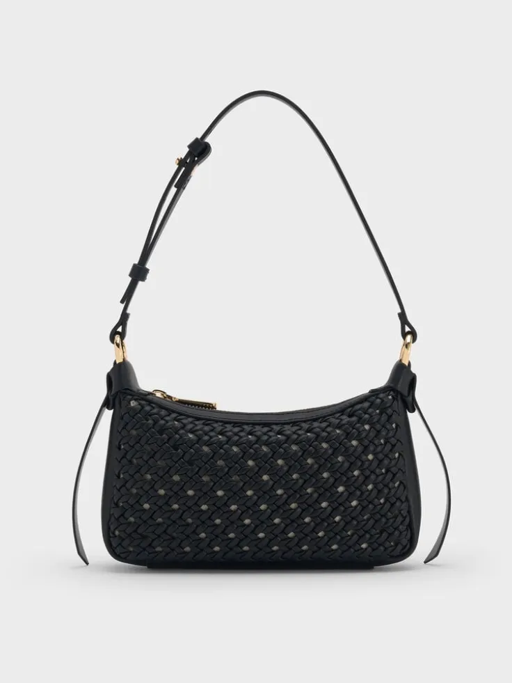 Mini Calla Woven Shoulder Bag
