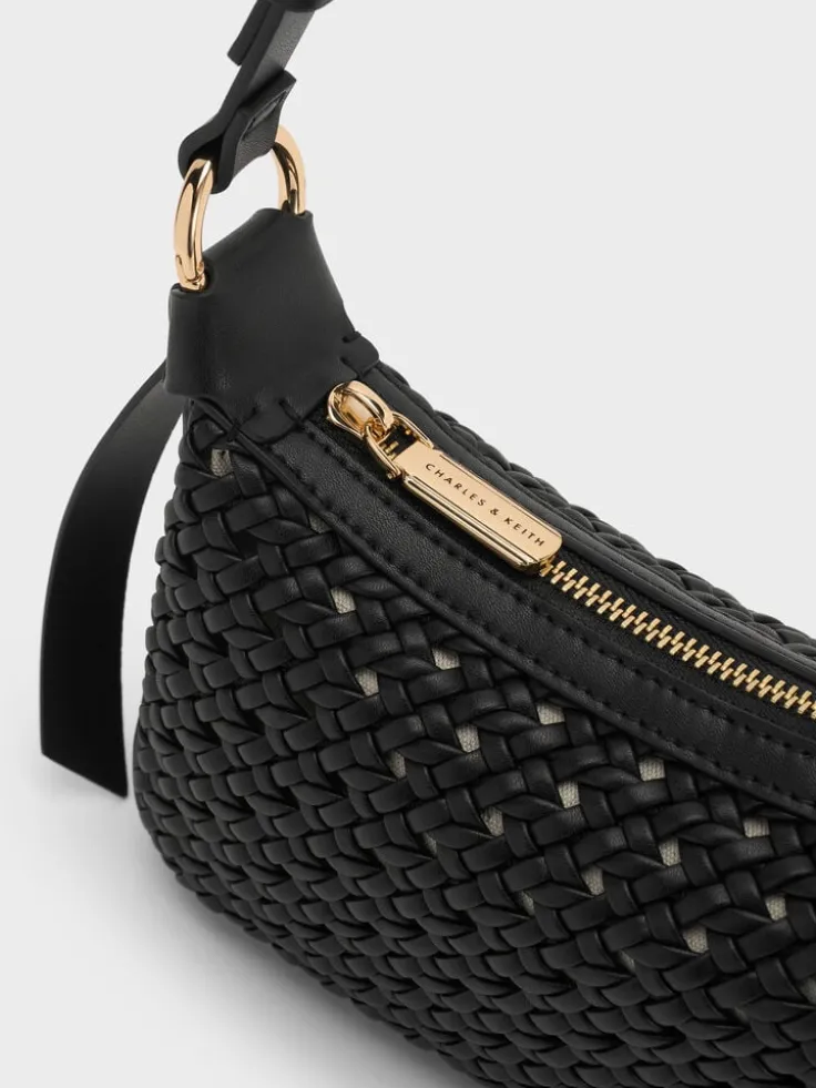 Mini Calla Woven Shoulder Bag