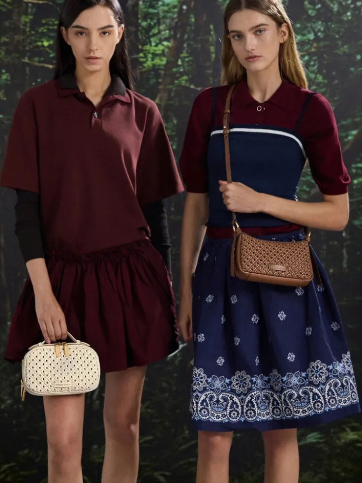 Mini Calla Woven Shoulder Bag