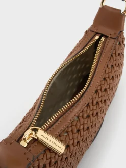Mini Calla Woven Shoulder Bag