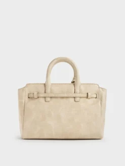 Mini Delfina Belted Tote Bag