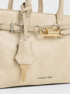 Mini Delfina Belted Tote Bag