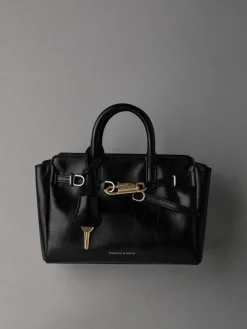 Mini Delfina Belted Tote Bag