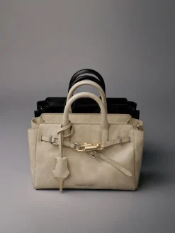 Mini Delfina Belted Tote Bag