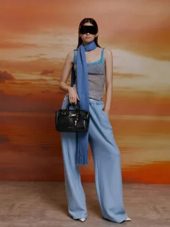 Mini Delfina Belted Tote Bag