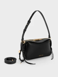 Mini Haylen Braided-Charm Shoulder Bag