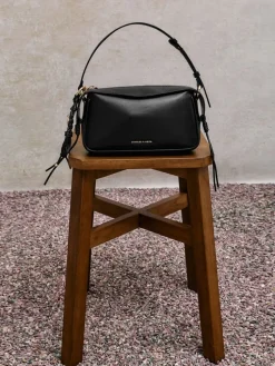 Mini Haylen Braided-Charm Shoulder Bag