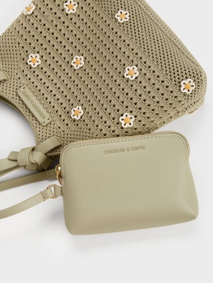 Mini Ida Flower Knitted Tote Bag