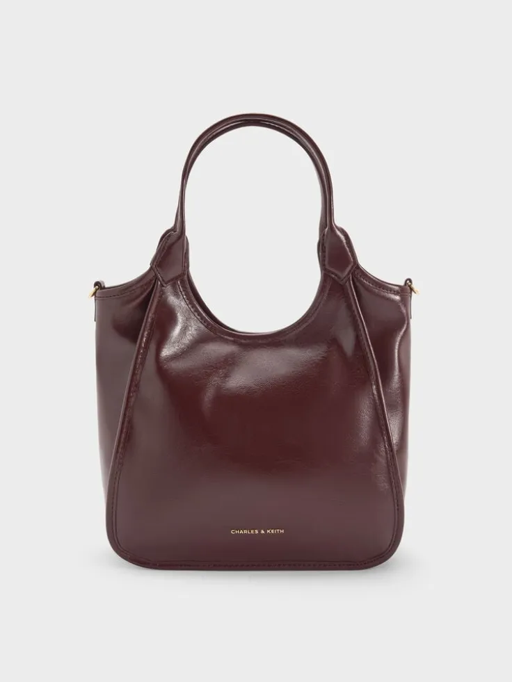 Mini Sianna Crinkle-Effect Slouchy Tote Bag