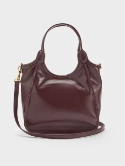 Mini Sianna Crinkle-Effect Slouchy Tote Bag