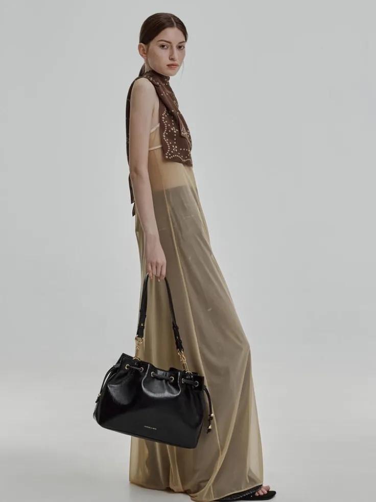 Moxie Drawstring Bucket Bag