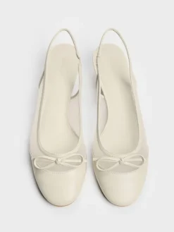 Mulligan Mesh Bow Slingback Pumps