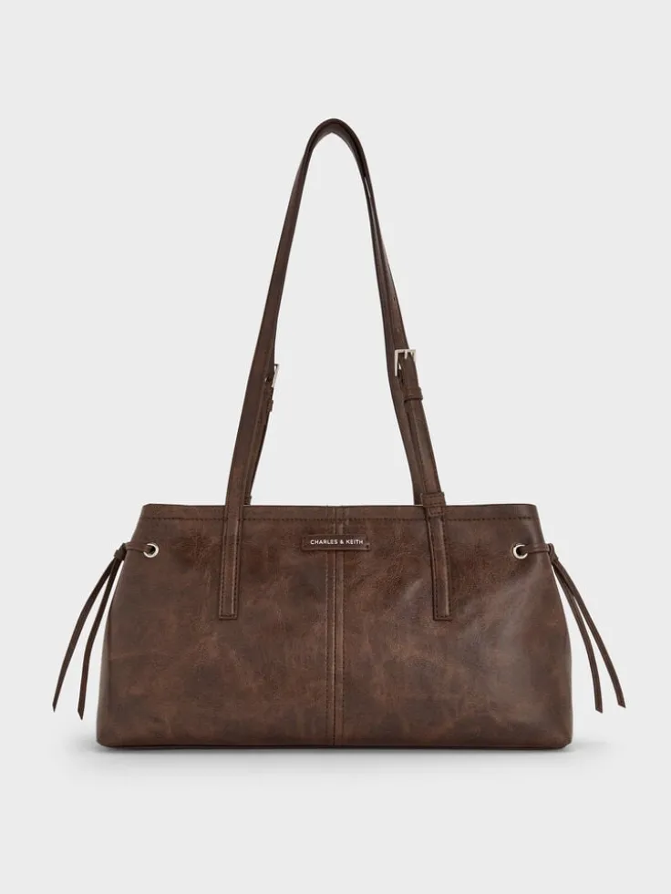 Noane Elongated-Handle Shoulder Bag