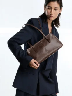 Noane Elongated-Handle Shoulder Bag