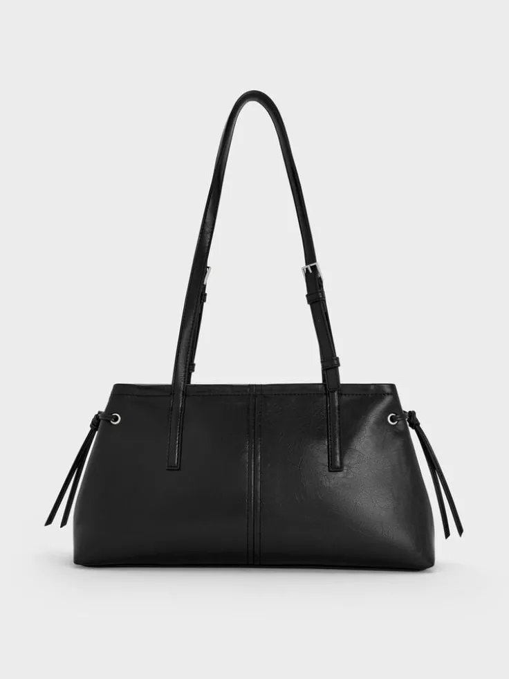 Noane Elongated-Handle Shoulder Bag
