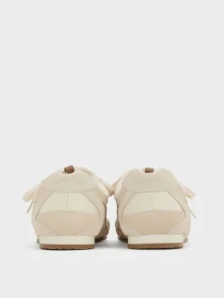 Nylon & Suede Double-Lace Sneakers