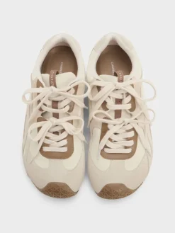 Nylon & Suede Double-Lace Sneakers