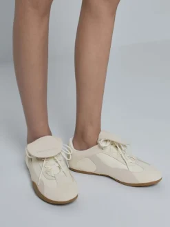 Nylon & Suede Top-Flap Sneakers