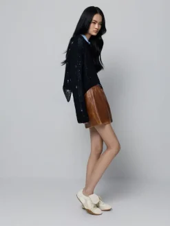 Nylon & Suede Top-Flap Sneakers