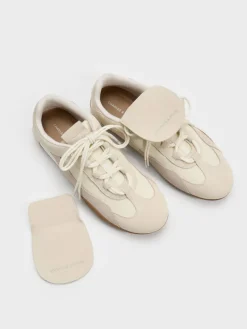 Nylon & Suede Top-Flap Sneakers