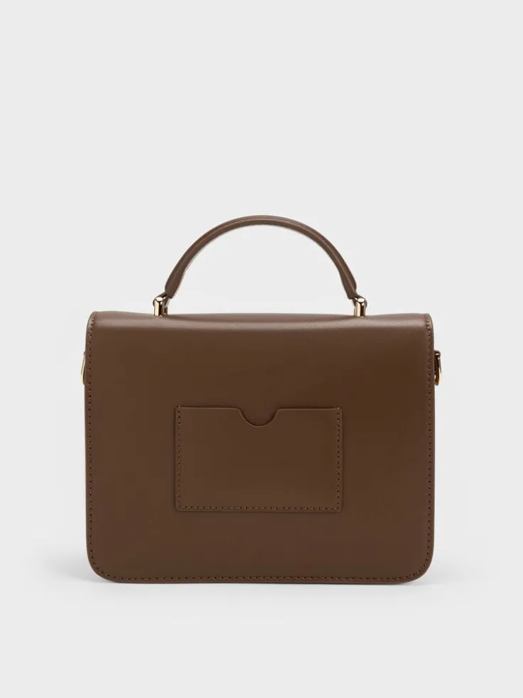 Octavia Front Flap Top Handle Bag