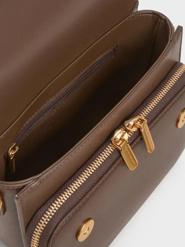 Octavia Front Flap Top Handle Bag