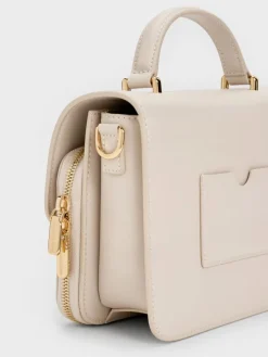Octavia Front Flap Top Handle Bag
