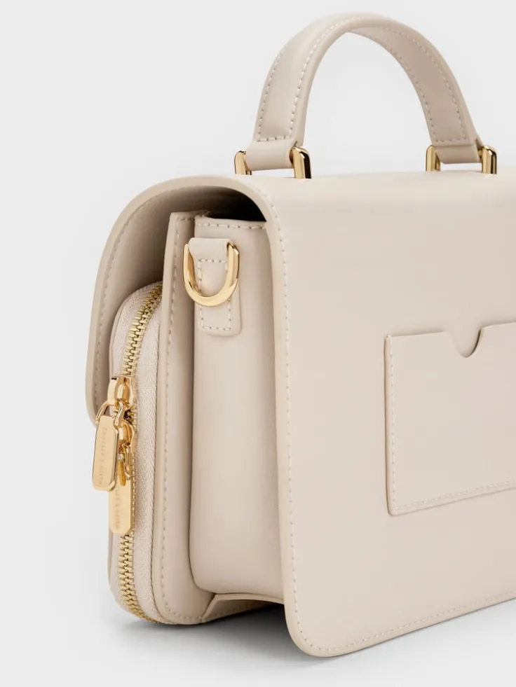 Octavia Front Flap Top Handle Bag