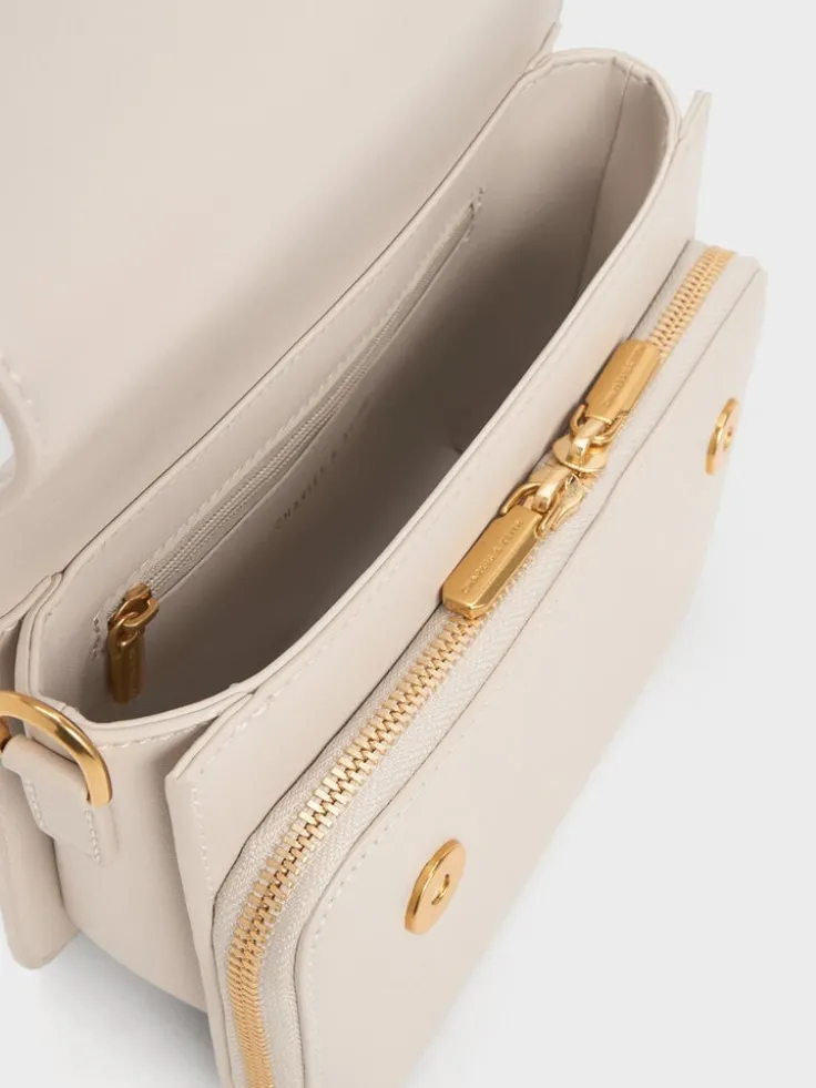 Octavia Front Flap Top Handle Bag